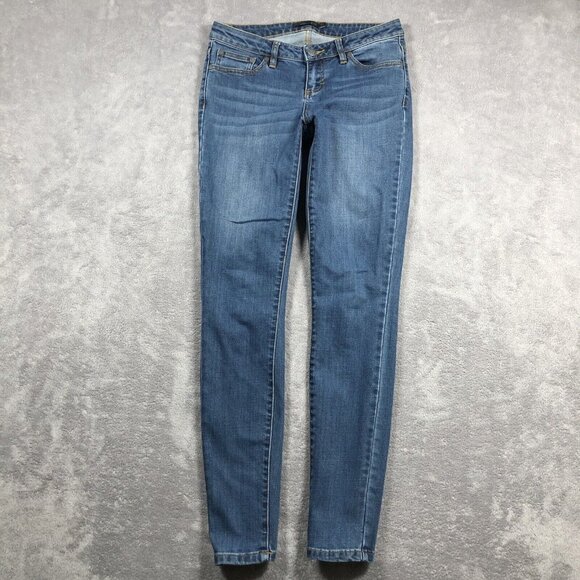 PrAna Jeans Womens Size 2 26 Light Wash Denim Low Rise Skinny Casual Gorpcore - Picture 1 of 12